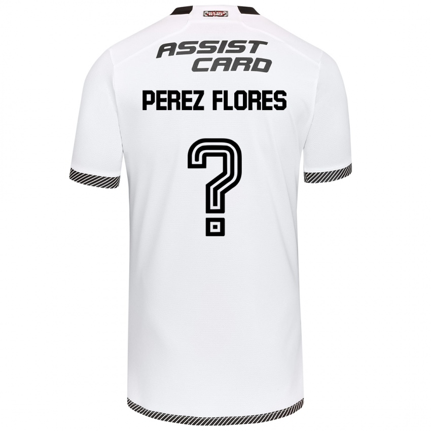 Homme Maillot Benjamín Pérez Flores #0 Blanc Noir Tenues Domicile 2024/25 T-Shirt Suisse