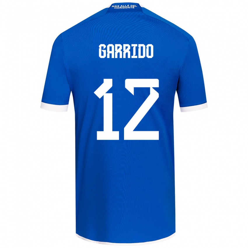 Homme Maillot Pedro Garrido #12 Bleu Blanc Tenues Domicile 2024/25 T-Shirt Suisse