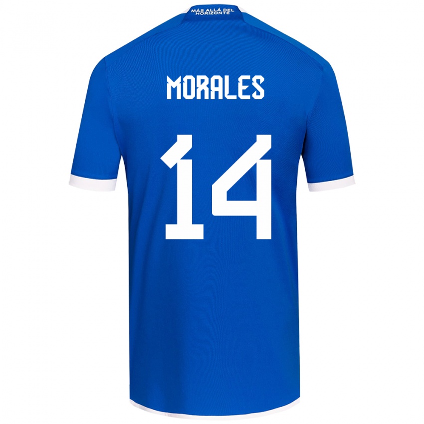 Homme Maillot Marcelo Morales #14 Bleu Blanc Tenues Domicile 2024/25 T-Shirt Suisse