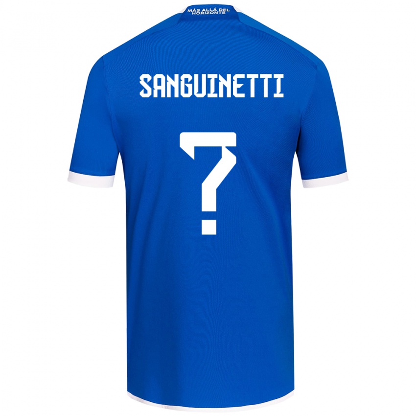 Homme Maillot Fernando Osorio Sanguinetti #0 Bleu Blanc Tenues Domicile 2024/25 T-Shirt Suisse