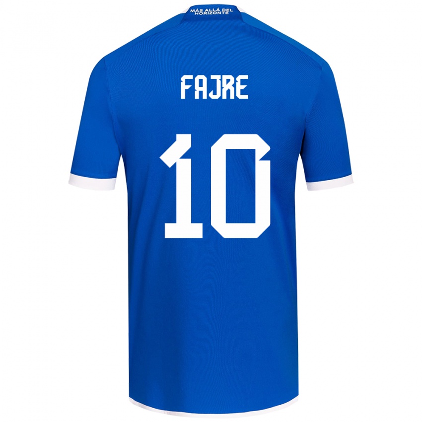 Herren Nicole Fajre #10 Blau Weiss Heimtrikot Trikot 2024/25 T-Shirt Schweiz