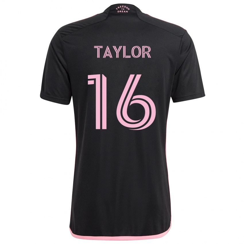 Herren Robert Taylor #16 Schwarz Auswärtstrikot Trikot 2024/25 T-Shirt Schweiz