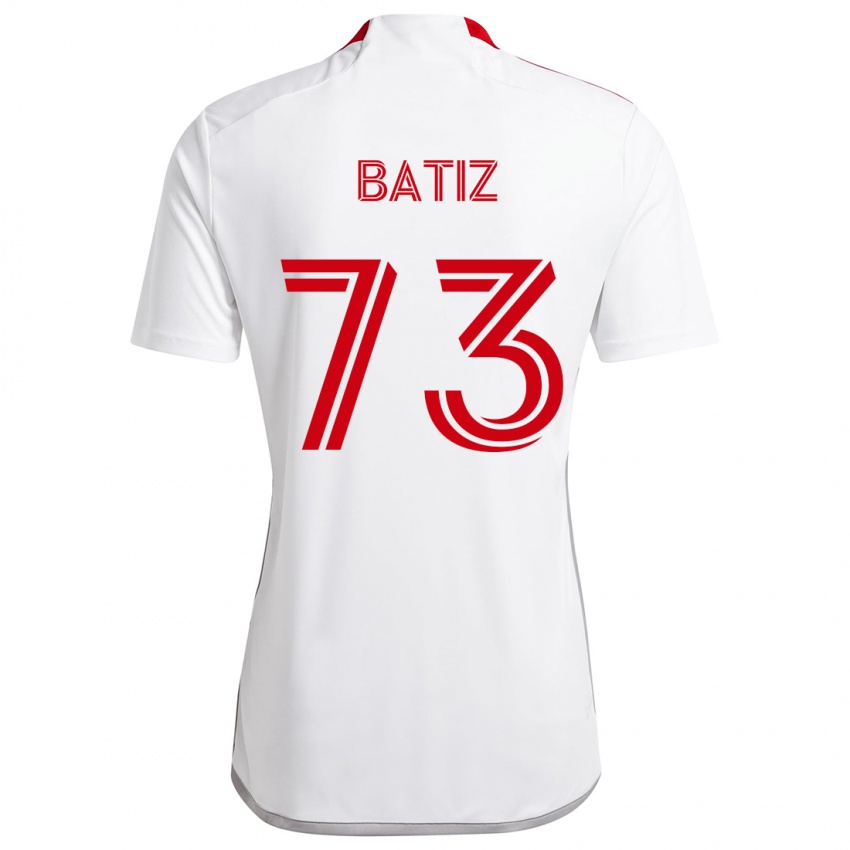 Herren Jesus Batiz #73 Weiß Rot Auswärtstrikot Trikot 2024/25 T-Shirt Schweiz