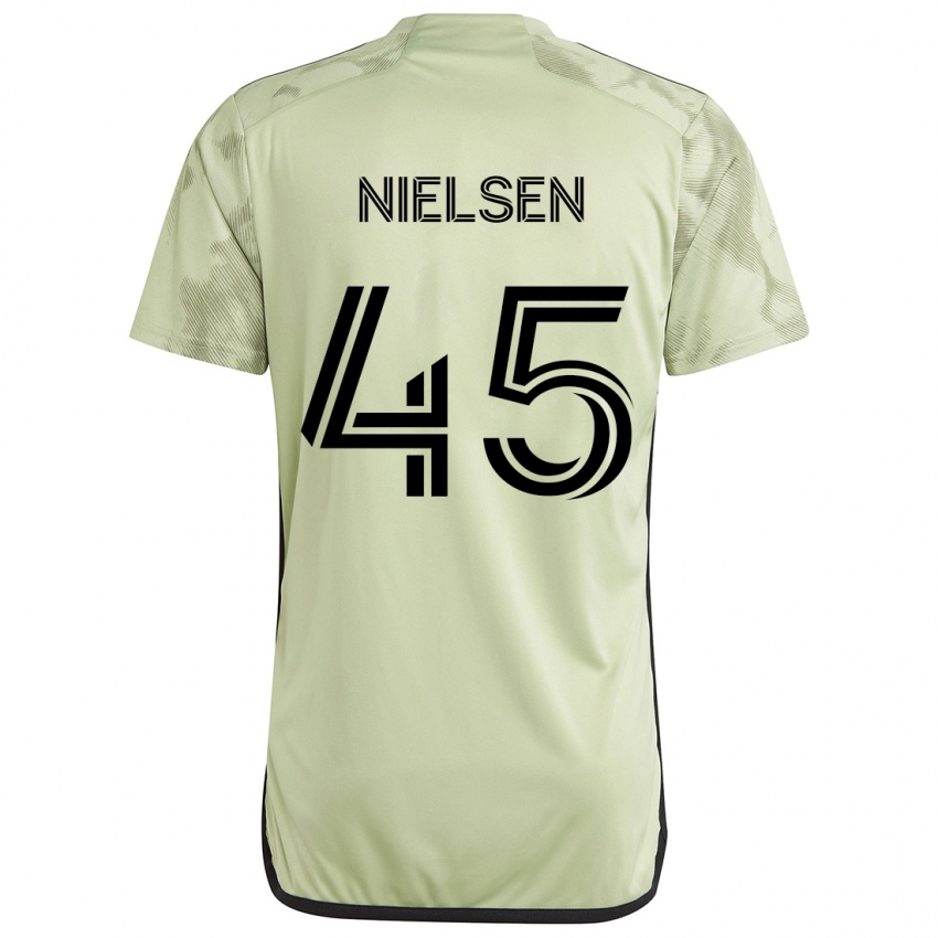 Herren Kenny Nielsen #45 Hellgrün Auswärtstrikot Trikot 2024/25 T-Shirt Schweiz