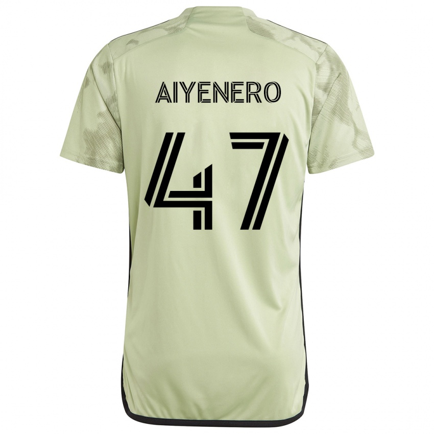 Herren Marius Aiyenero #47 Hellgrün Auswärtstrikot Trikot 2024/25 T-Shirt Schweiz