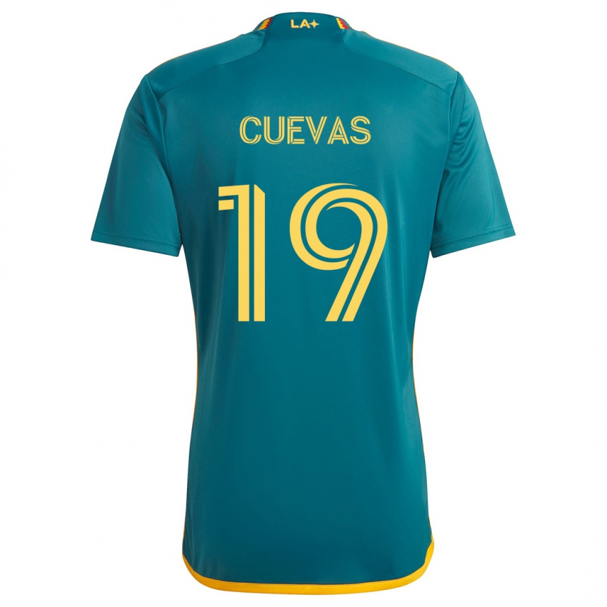 Herren Mauricio Cuevas #19 Grün Gelb Auswärtstrikot Trikot 2024/25 T-Shirt Schweiz