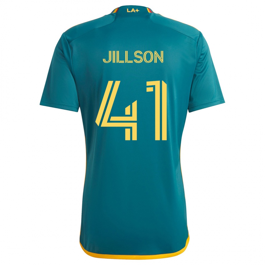 Herren Simon Jillson #41 Grün Gelb Auswärtstrikot Trikot 2024/25 T-Shirt Schweiz