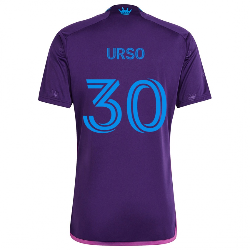 Herren Júnior Urso #30 Lila-Blau Auswärtstrikot Trikot 2024/25 T-Shirt Schweiz