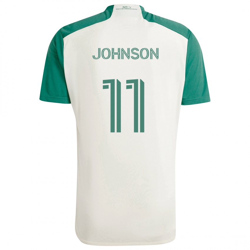 Herren Emmanuel Johnson #11 Braune Farben Grün Auswärtstrikot Trikot 2024/25 T-Shirt Schweiz