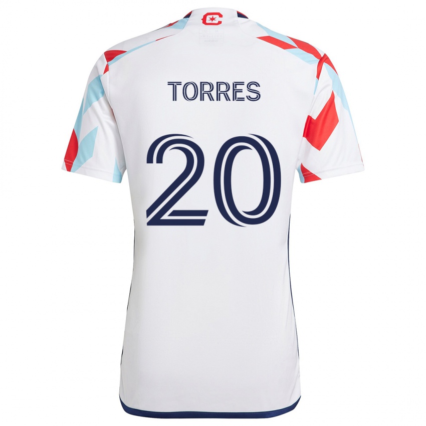 Herren Jairo Torres #20 Weiß Rot Blau Auswärtstrikot Trikot 2024/25 T-Shirt Schweiz