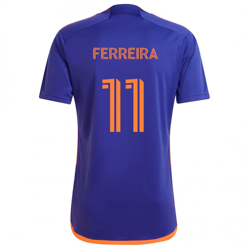 Herren Sebastián Ferreira #11 Lila Orange Auswärtstrikot Trikot 2024/25 T-Shirt Schweiz