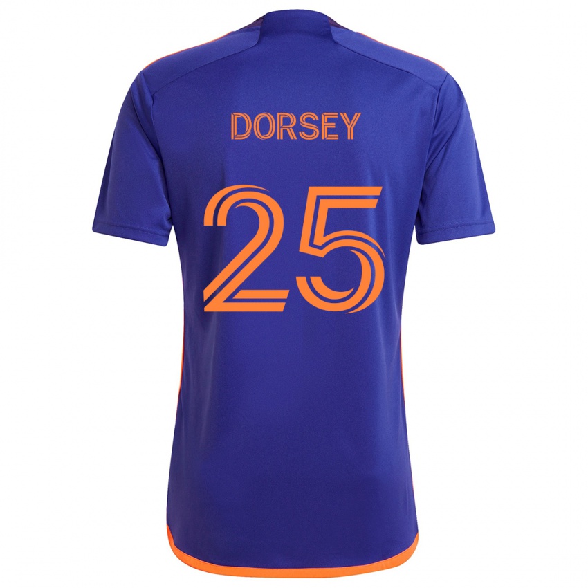 Herren Griffin Dorsey #25 Lila Orange Auswärtstrikot Trikot 2024/25 T-Shirt Schweiz