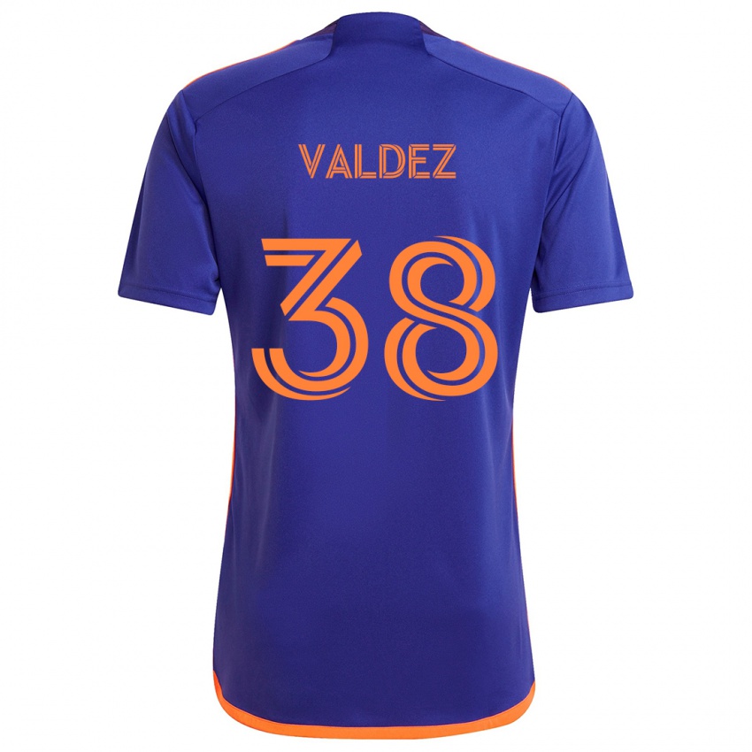 Herren Xavier Valdez #38 Lila Orange Auswärtstrikot Trikot 2024/25 T-Shirt Schweiz