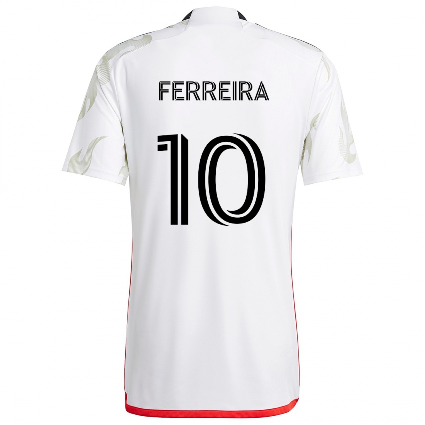 Herren Jesús Ferreira #10 Weiß Rot Schwarz Auswärtstrikot Trikot 2024/25 T-Shirt Schweiz