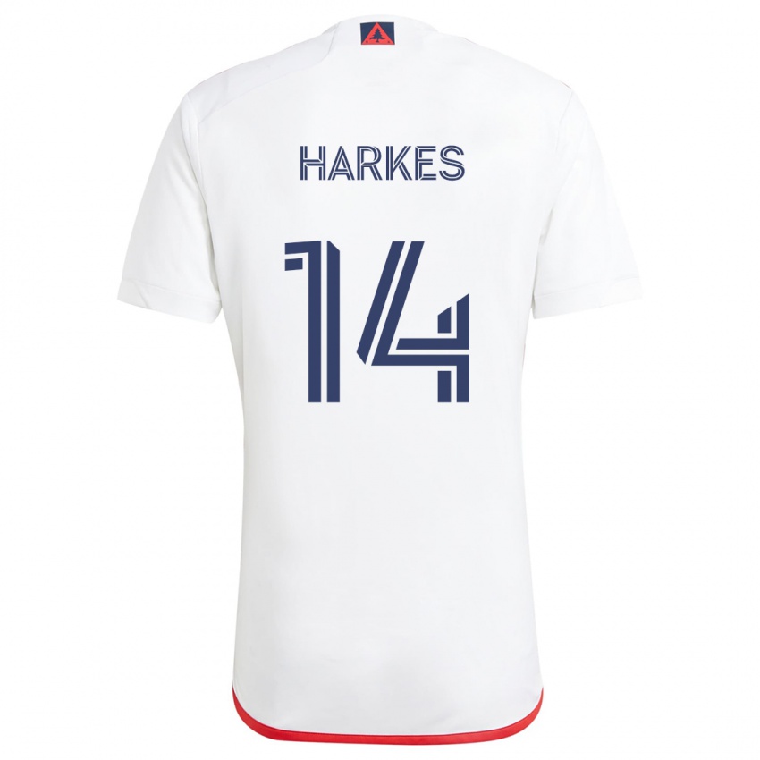 Herren Ian Harkes #14 Weiß Rot Auswärtstrikot Trikot 2024/25 T-Shirt Schweiz