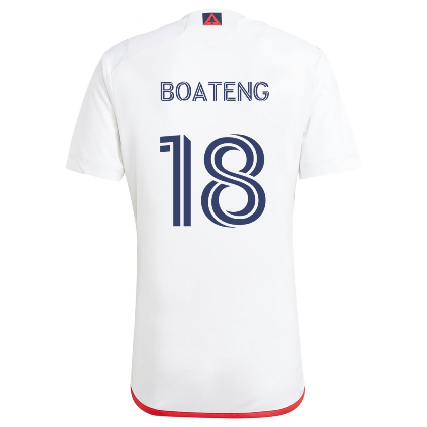 Herren Emmanuel Boateng #18 Weiß Rot Auswärtstrikot Trikot 2024/25 T-Shirt Schweiz