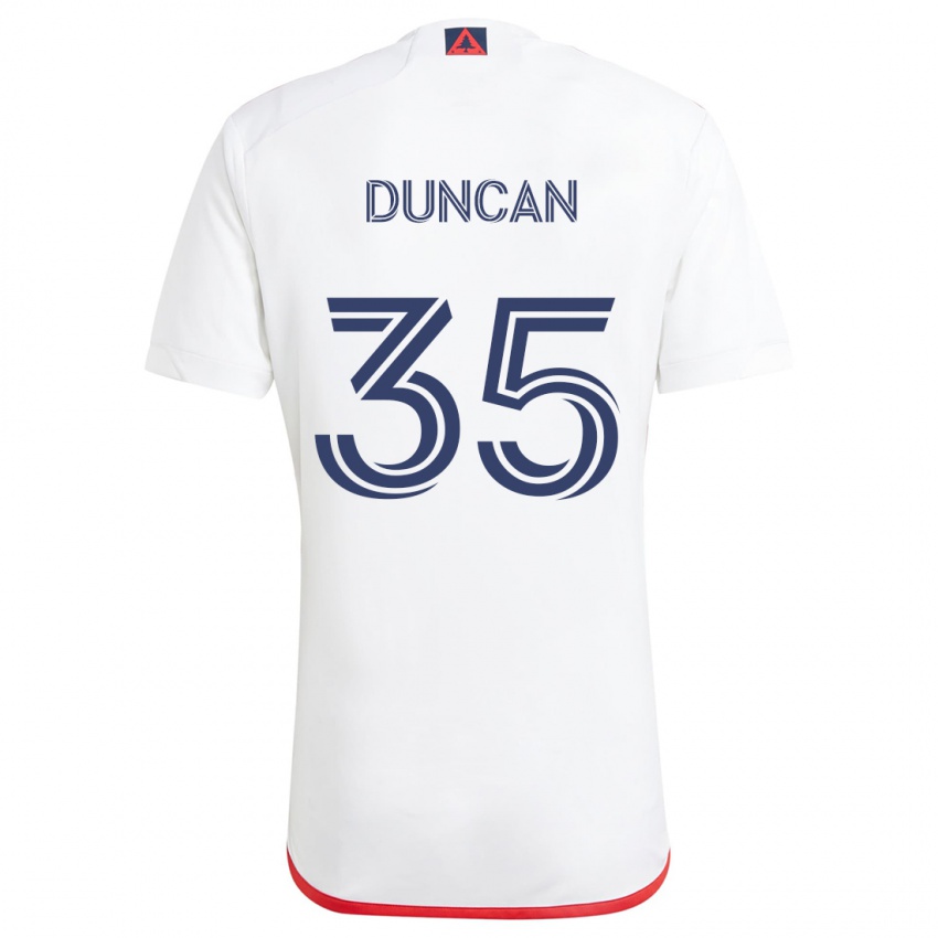 Herren Nakye Greenidge-Duncan #35 Weiß Rot Auswärtstrikot Trikot 2024/25 T-Shirt Schweiz