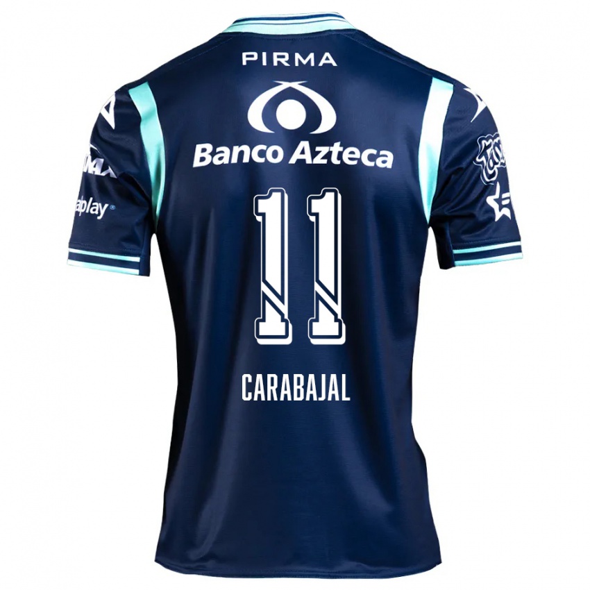 Herren Gabriel Carabajal #11 Navy Blau Auswärtstrikot Trikot 2024/25 T-Shirt Schweiz