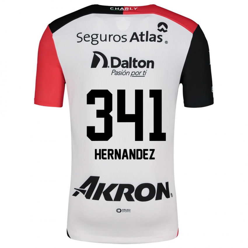 Herren Leonardo Hernández #341 Weiß Rot Schwarz Auswärtstrikot Trikot 2024/25 T-Shirt Schweiz