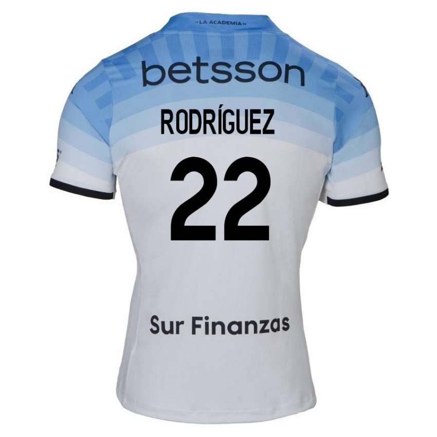 Homme Maillot Baltasar Rodríguez #22 Blanc Bleu Noir Tenues Extérieur 2024/25 T-Shirt Suisse