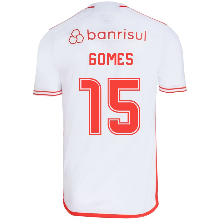 Herren Bruno Gomes #15 Weiß Rot Auswärtstrikot Trikot 2024/25 T-Shirt Schweiz