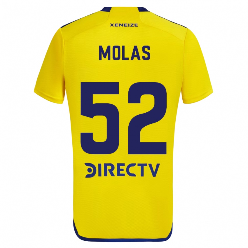 Homme Maillot Walter Molas #52 Jaune Bleu Tenues Extérieur 2024/25 T-Shirt Suisse