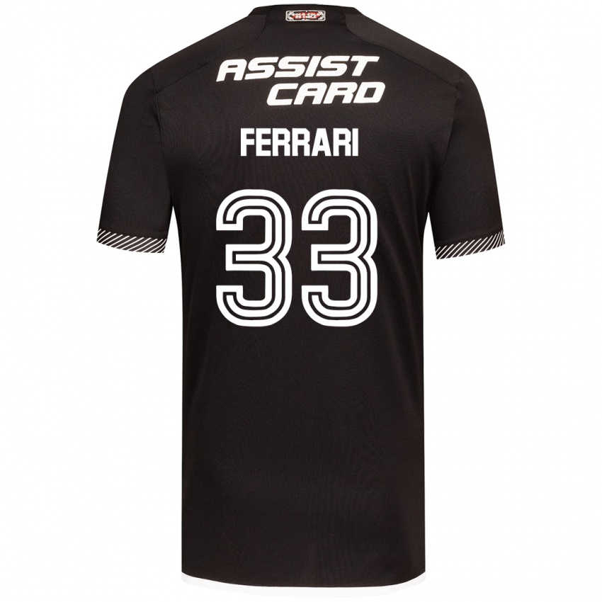 Homme Maillot Matías Ferrari #33 Noir Blanc Tenues Extérieur 2024/25 T-Shirt Suisse