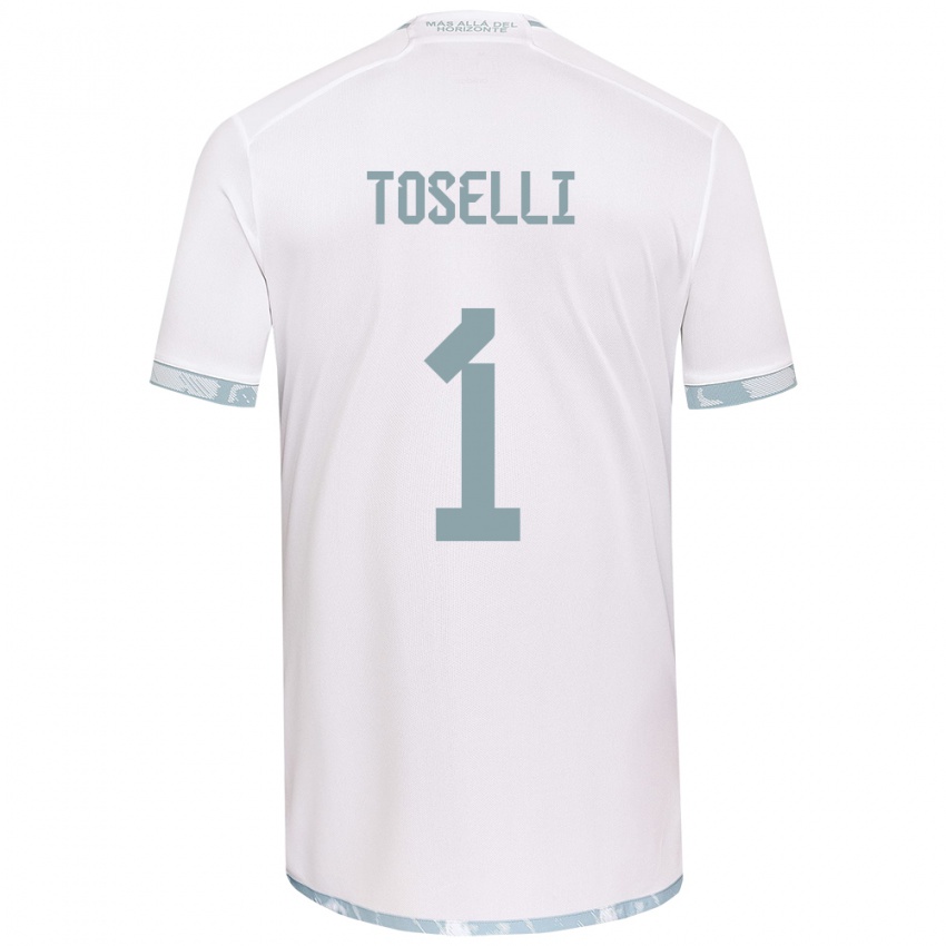 Herren Cristopher Toselli #1 Weiß Grau Auswärtstrikot Trikot 2024/25 T-Shirt Schweiz