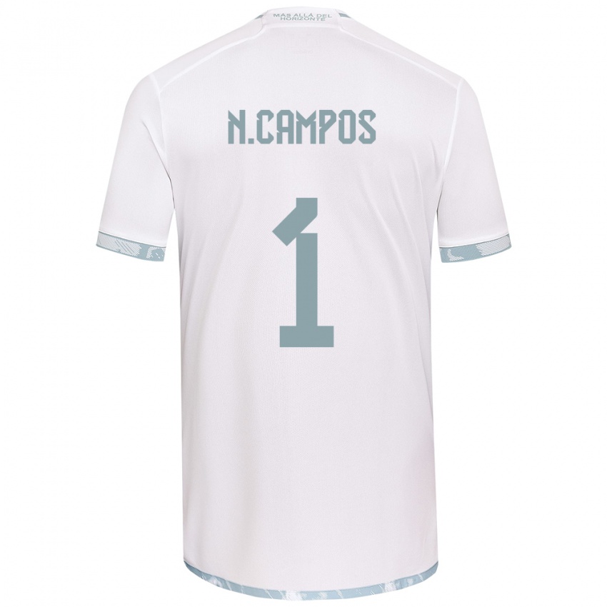 Herren Natalia Campos #1 Weiß Grau Auswärtstrikot Trikot 2024/25 T-Shirt Schweiz