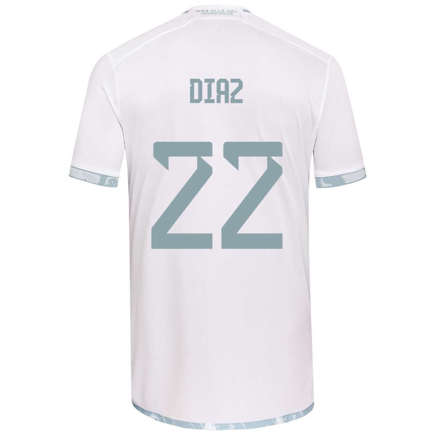 Herren Valentina Díaz #22 Weiß Grau Auswärtstrikot Trikot 2024/25 T-Shirt Schweiz