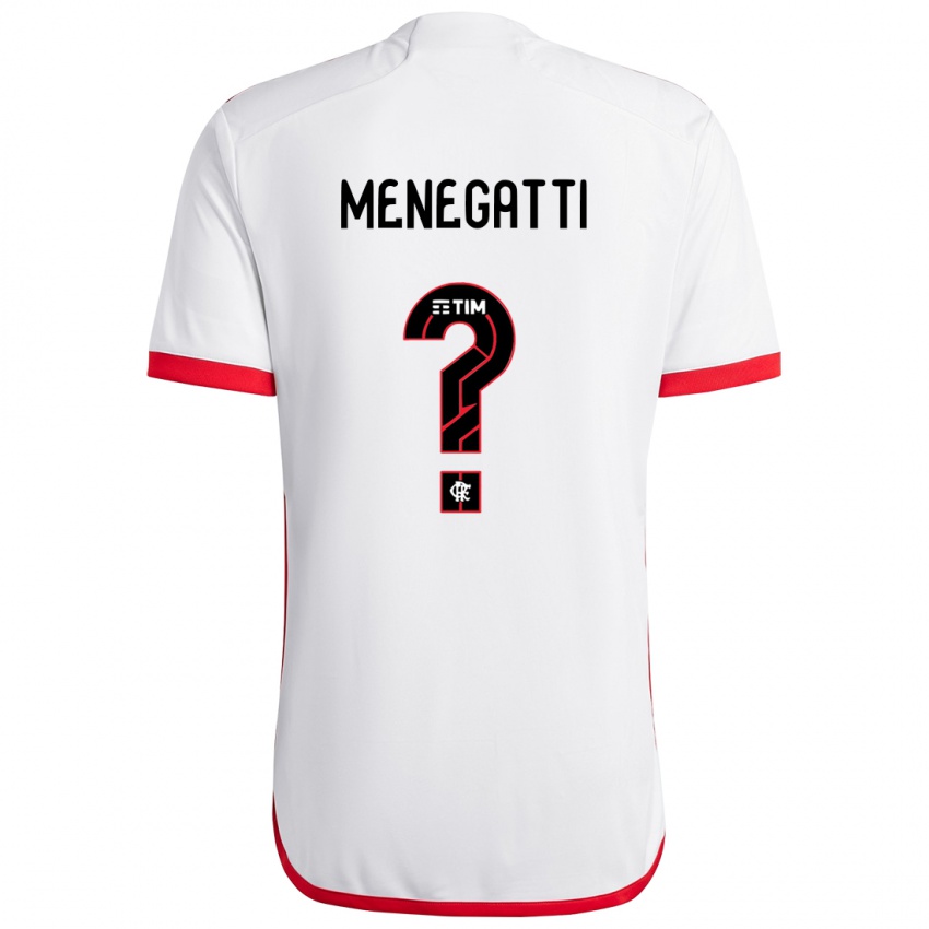 Herren Kauan Menegatti #0 Weiß Rot Auswärtstrikot Trikot 2024/25 T-Shirt Schweiz