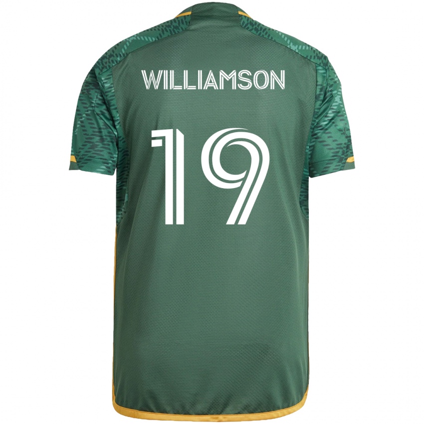 Damen Eryk Williamson #19 Grün Orange Heimtrikot Trikot 2024/25 T-Shirt Schweiz