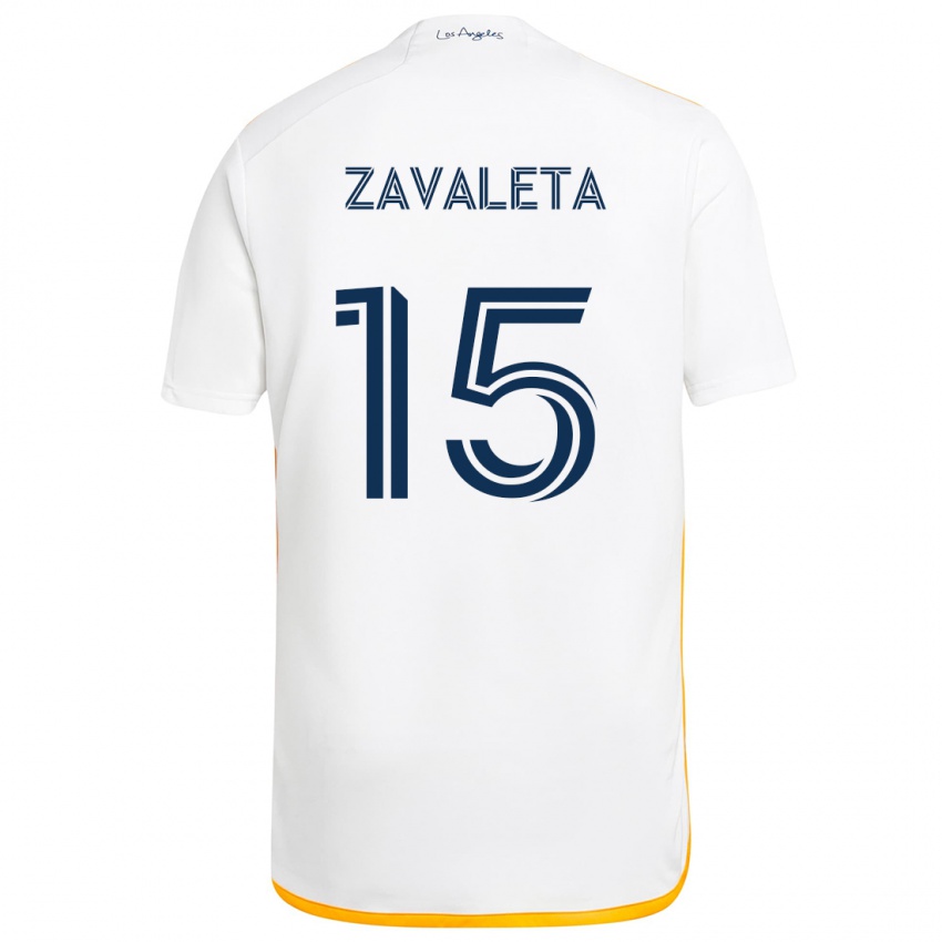 Damen Eriq Zavaleta #15 Weiß Gelb Heimtrikot Trikot 2024/25 T-Shirt Schweiz