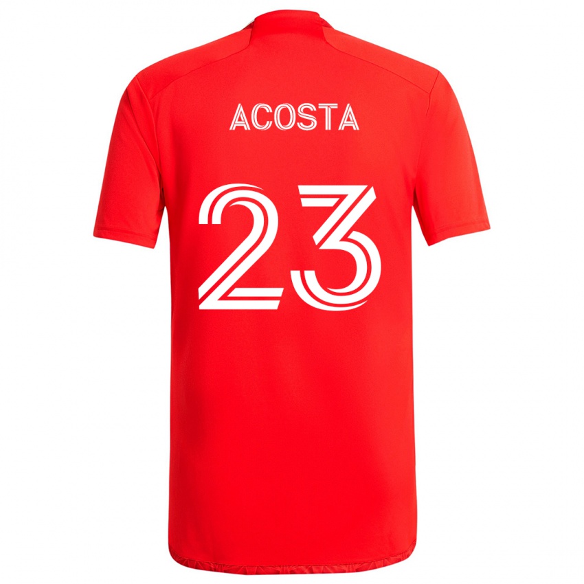 Femme Maillot Kellyn Acosta #23 Rouge Blanc Tenues Domicile 2024/25 T-Shirt Suisse