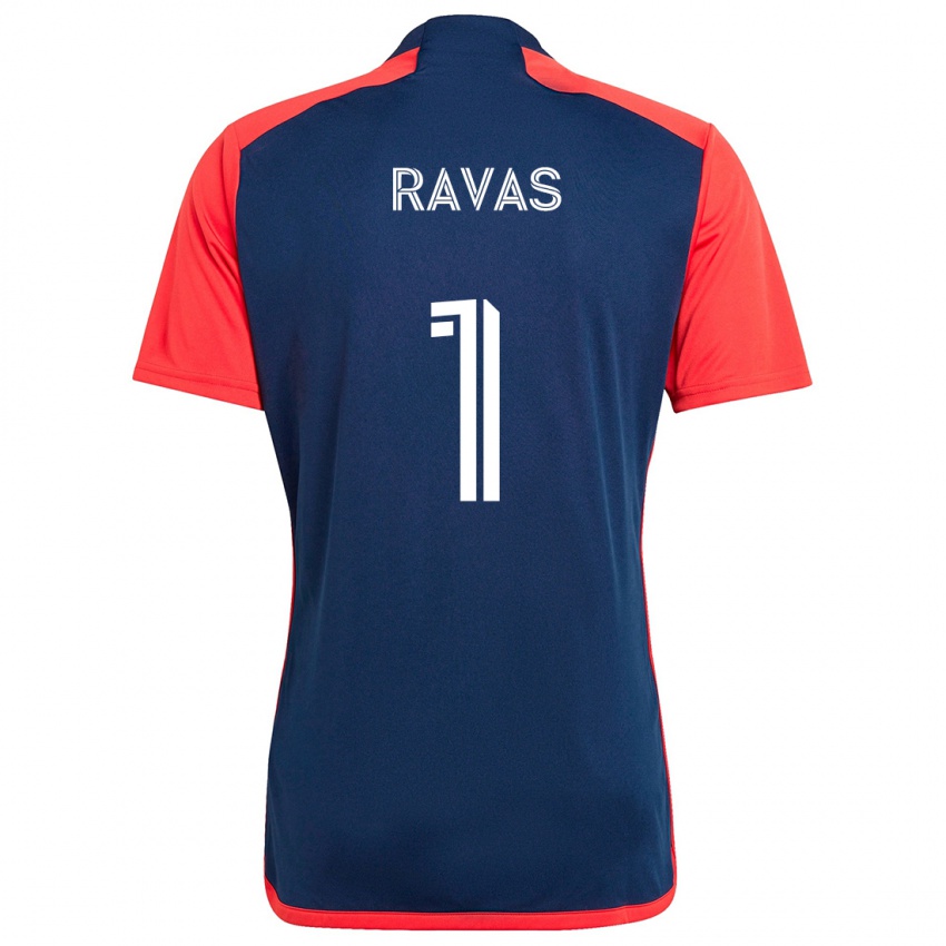 Damen Henrich Ravas #1 Blau Rot Heimtrikot Trikot 2024/25 T-Shirt Schweiz