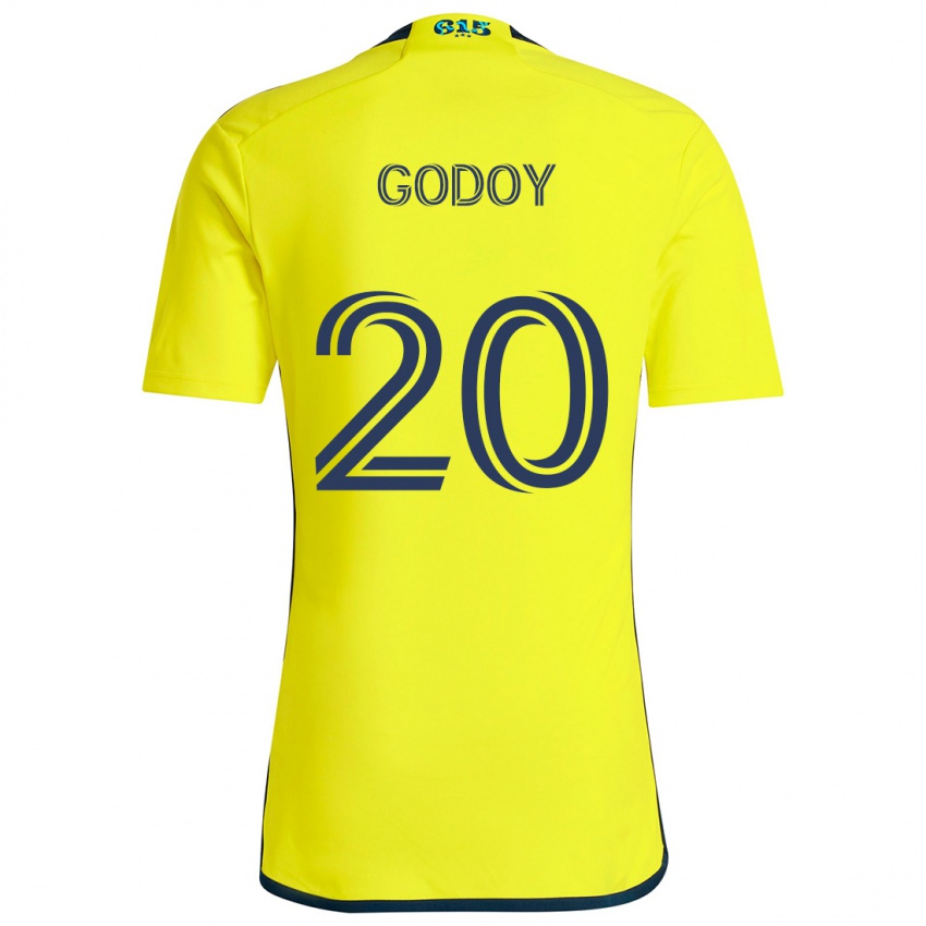 Damen Aníbal Godoy #20 Gelb Blau Heimtrikot Trikot 2024/25 T-Shirt Schweiz