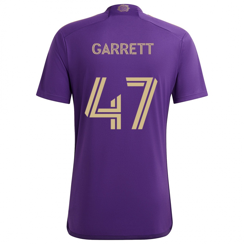 Femme Maillot Ian Garrett #47 Violet Jaune Tenues Domicile 2024/25 T-Shirt Suisse