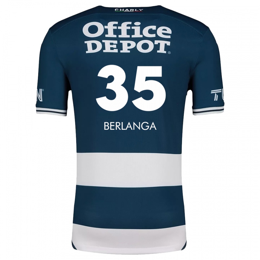 Damen Jorge Berlanga #35 Blau Weiss Heimtrikot Trikot 2024/25 T-Shirt Schweiz