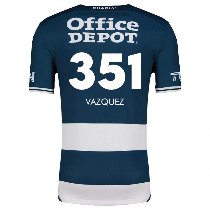 Damen Maximo Vázquez #351 Blau Weiss Heimtrikot Trikot 2024/25 T-Shirt Schweiz