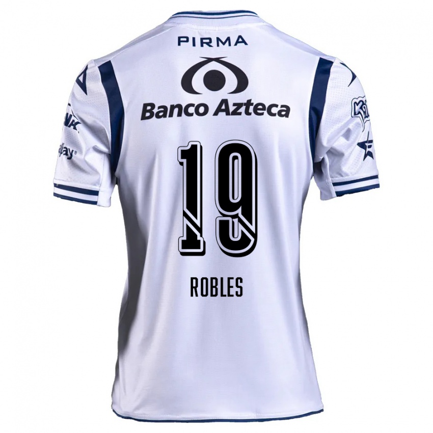 Damen Ángel Robles #19 Weiß Marineblau Heimtrikot Trikot 2024/25 T-Shirt Schweiz