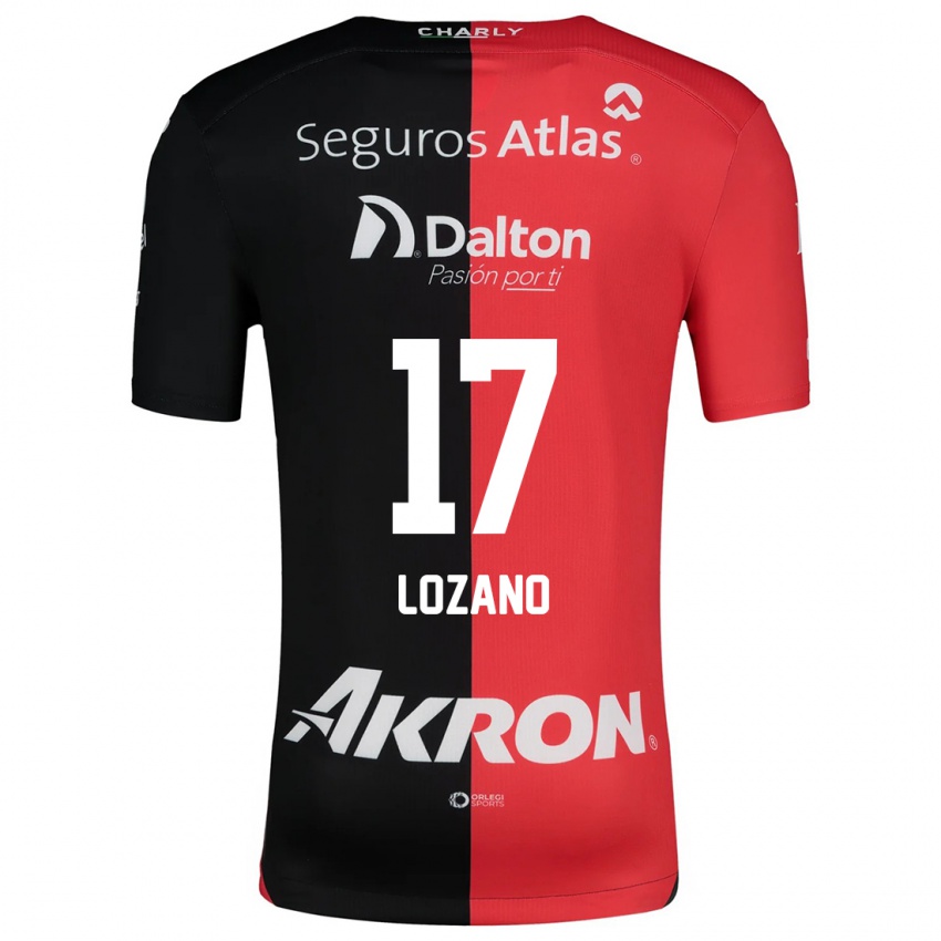 Damen José Lozano #17 Rot Schwarz Heimtrikot Trikot 2024/25 T-Shirt Schweiz