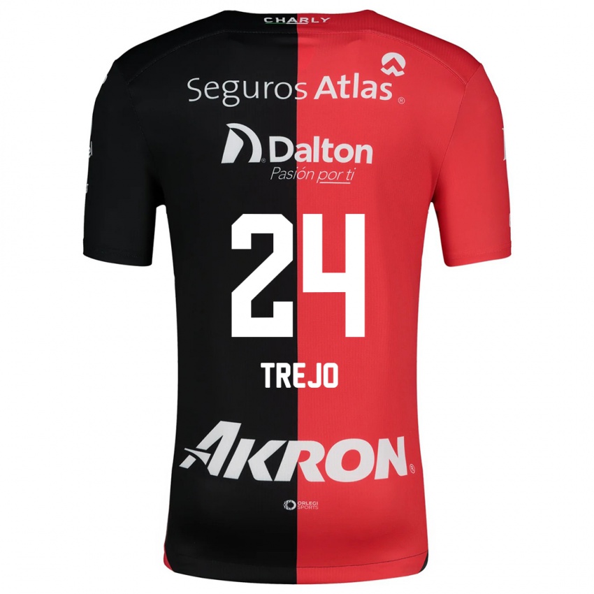 Damen Christopher Trejo #24 Rot Schwarz Heimtrikot Trikot 2024/25 T-Shirt Schweiz