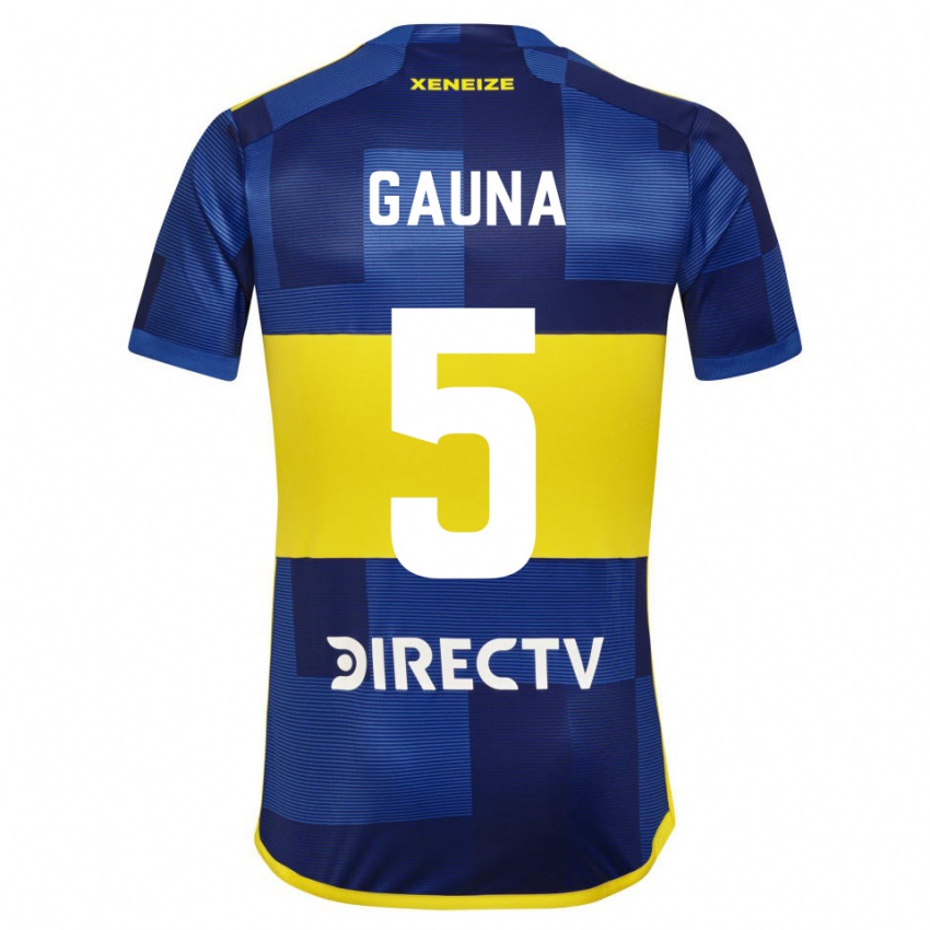 Damen Santiago Gauna #5 Blau Gelb Heimtrikot Trikot 2024/25 T-Shirt Schweiz