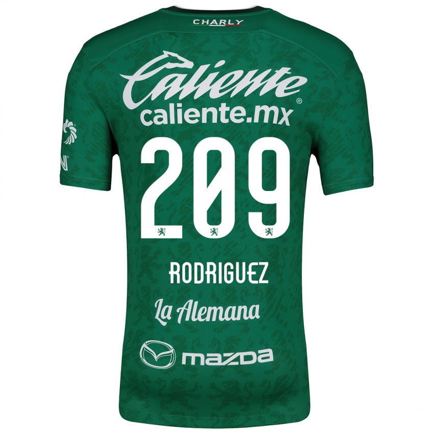 Femme Maillot Víctor Rodríguez #209 Vert Blanc Tenues Domicile 2024/25 T-Shirt Suisse