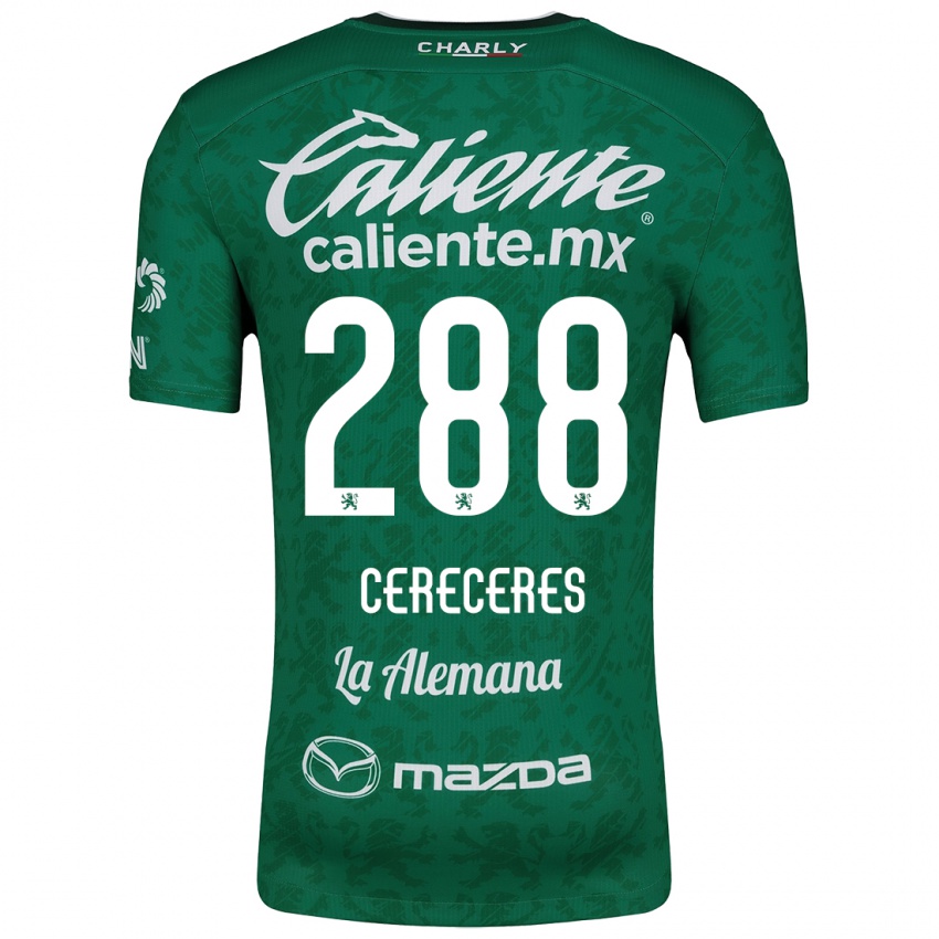 Femme Maillot Thomas Cereceres #288 Vert Blanc Tenues Domicile 2024/25 T-Shirt Suisse