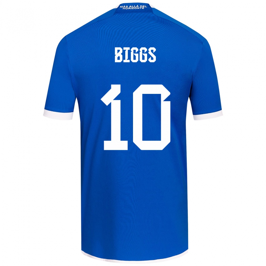 Femme Maillot Nicole Denise Fajre Biggs #10 Bleu Blanc Tenues Domicile 2024/25 T-Shirt Suisse