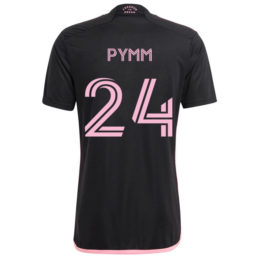 Damen Jack Pymm #24 Schwarz Auswärtstrikot Trikot 2024/25 T-Shirt Schweiz