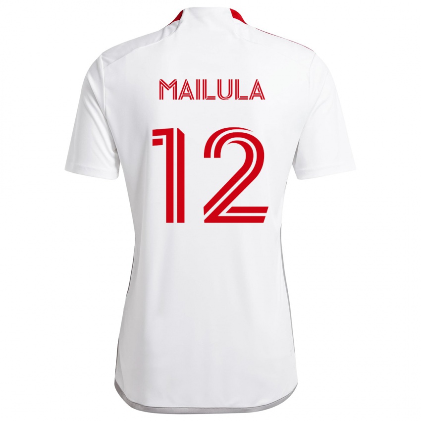 Damen Cassius Mailula #12 Weiß Rot Auswärtstrikot Trikot 2024/25 T-Shirt Schweiz