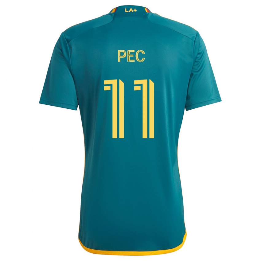 Damen Gabriel Pec #11 Grün Gelb Auswärtstrikot Trikot 2024/25 T-Shirt Schweiz