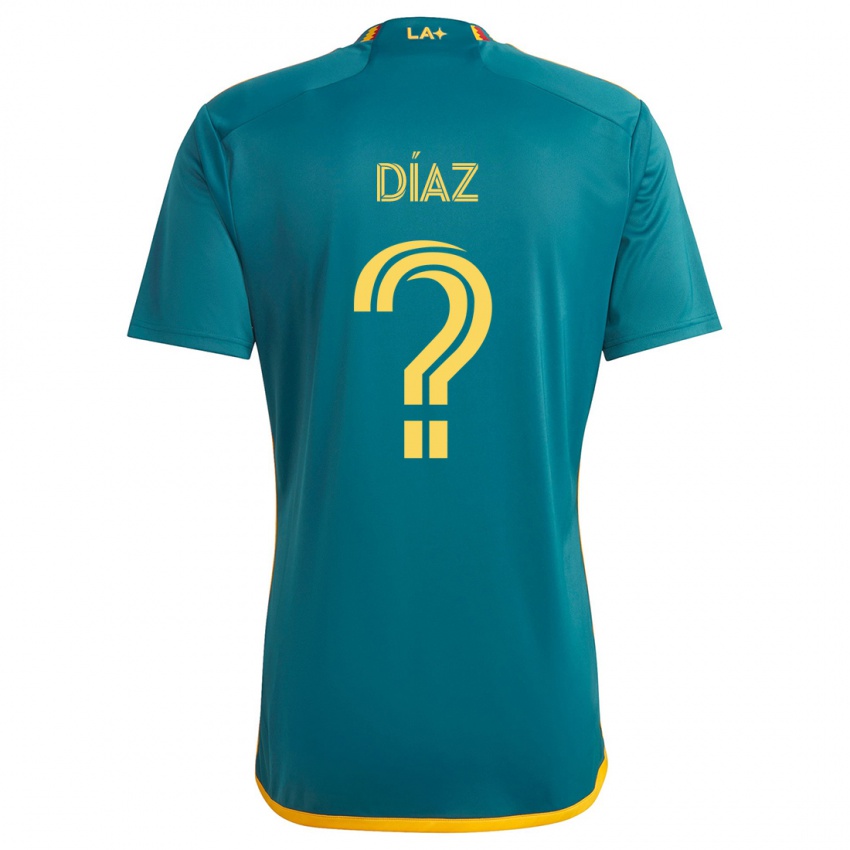 Damen Carlos Díaz #0 Grün Gelb Auswärtstrikot Trikot 2024/25 T-Shirt Schweiz